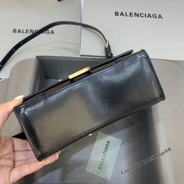 Balenciaga專櫃新款mini號手提肩背女包原單沙漏包 巴黎世家平紋字母塗鴉沙漏包 fyj1392